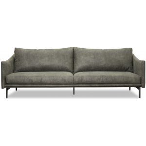Harpan 3-sits soffa - Antracit Ecoläder