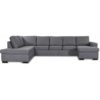 Solna U-soffa XL 364 cm - Vänster + Möbelvårdskit för textilier