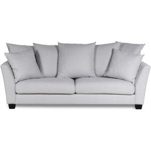 Arild 3-sits soffa med kuvertkuddar - Offwhite linne + Möbeltassar