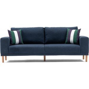 Franz 3-sits soffa - Mörkblå
