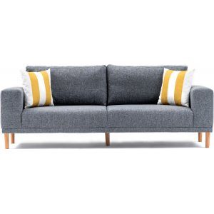 Franz 3-sits soffa - Grå