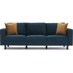 Kale 3-sits soffa - Blå sammet