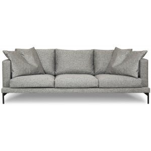 York 4-sits grå soffa