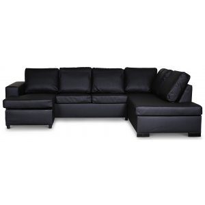 Solna U-soffa D3A - Bonded Leather + Möbelvårdskit för textilier