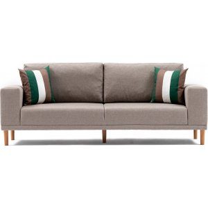 Franz 3-sits soffa - Gräddvit