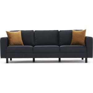 Kale 3-sits soffa - Antracit sammet