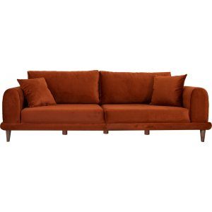 Nero 3-sits soffa - Röd