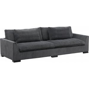 Durham 3-sits soffa - Mörkgrå