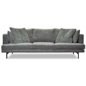 Smilla 3-sits soffa i grått tyg