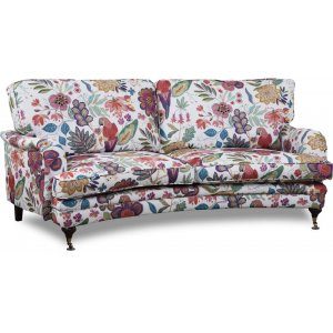 Spirit 3-sits svängd howard soffa i blommigt tyg - Eden Parrot White/Purple
