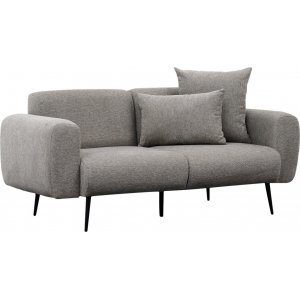 Side 2-sits soffa - Ljusgrå