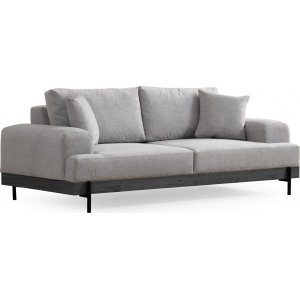 Eti 3-sits soffa - Grå/svart