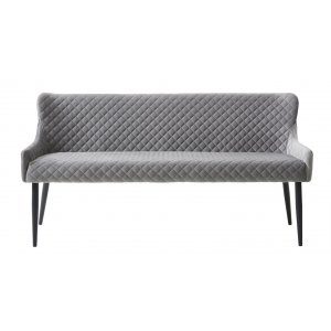Aman 2.5-sits soffa i grå sammet